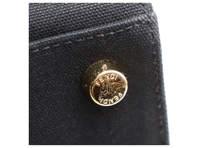Borsa a Spalla 2 in 1 Versace x Fendi Nero D'oro - vista 7