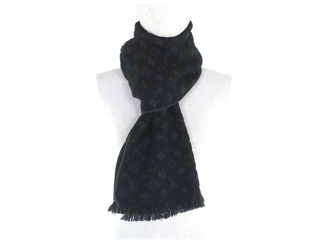 Schal aus schwarner Wolle mit Monogramm von Louis Vuitton Schwarz - Ansicht 2