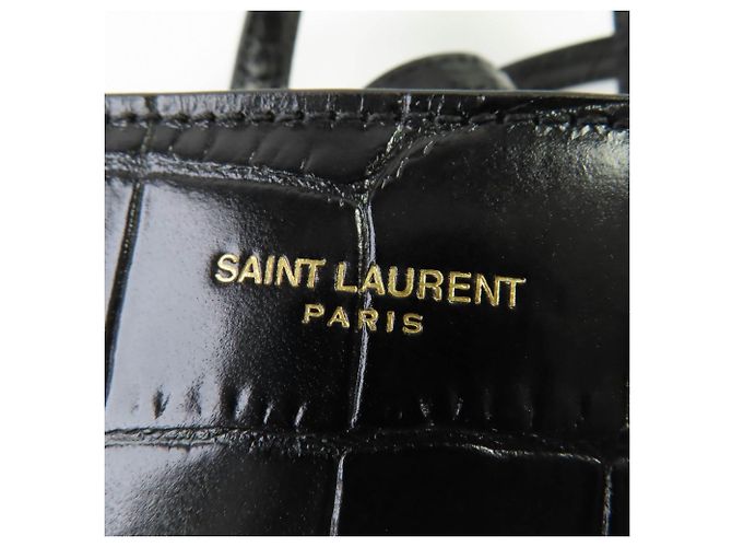 Borsa a mano mini Toy Shopping Saint Laurent 712367 Nero - vista 12