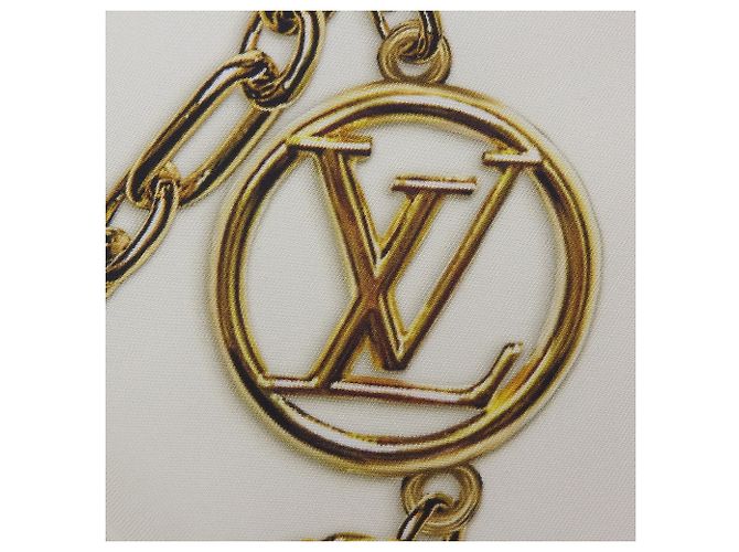 Sciarpa in seta Monogram Louis Vuitton in bianco - vista 6