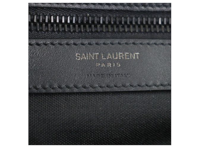 Sac à corps en nylon brodé SAINT LAURENT Noir - vue 10