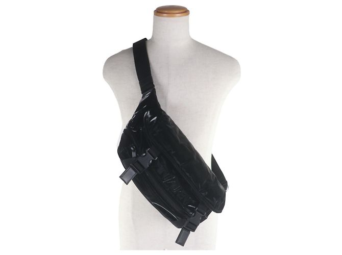 Sac à corps en nylon brodé SAINT LAURENT Noir - vue 3