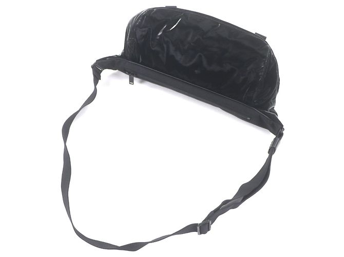 Sac à corps en nylon brodé SAINT LAURENT Noir - vue 6