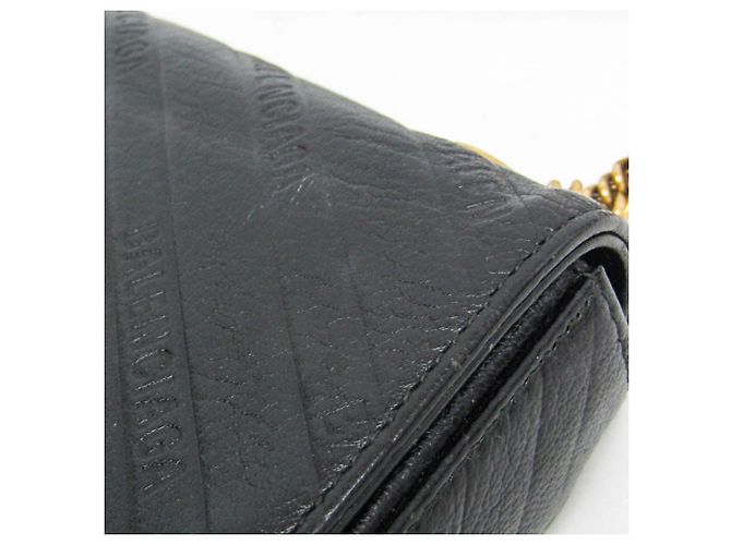 Borsa a Spalla con Catena BB Logo di Balenciaga Nero - vista 7