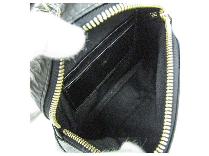 Borsa a tracolla tripla MCM Visetos Nero D'oro - vista 3