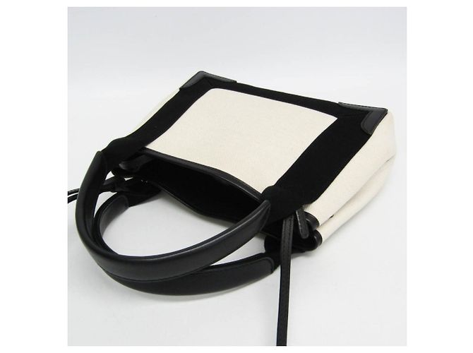 Borsa Balenciaga Cabas XS blu navy Nero Crudo - vista 8