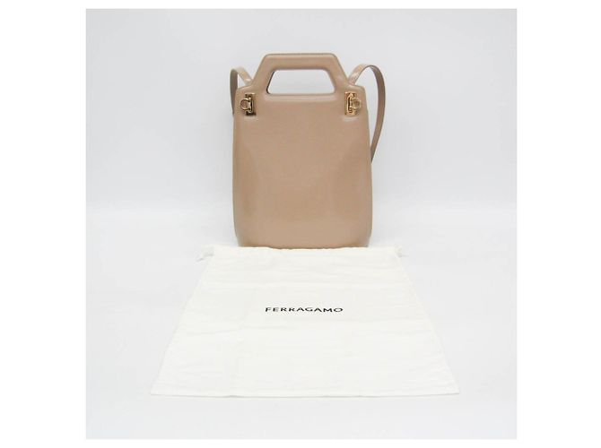 Gancini Damenhandtasche von Salvatore Ferragamo Beige - Ansicht 2