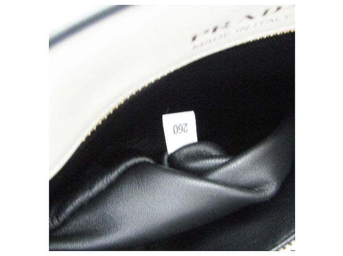 Borsa in pelle bianca Prada Bibliothèque 1BC034 Bianco - vista 18