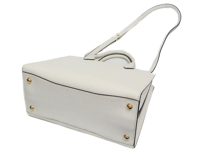 Borsa in pelle bianca Prada Bibliothèque 1BC034 Bianco - vista 3