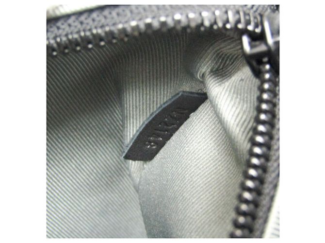 Louis Vuitton Monogram Eclipse glänzende Reißverschluss-Tasche M43900 Schwarz Dunkelviolett - Ansicht 18