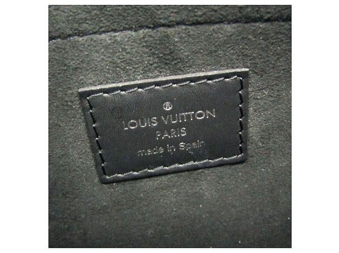Borsa tote Neverfull MM in denim Epi Louis Vuitton Nero Blu - vista 19