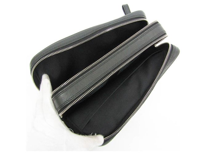 Borsa a mano da uomo Louis Vuitton Taiga Pavel M31142 in Ardoise - vista 3