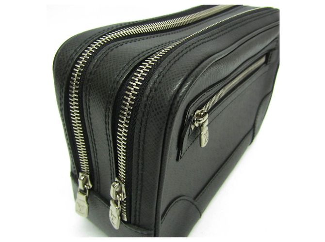 Borsa a mano da uomo Louis Vuitton Taiga Pavel M31142 in Ardoise - vista 6