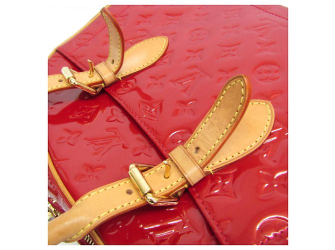 Borsa Summit Drive in Monogram Vernis di Louis Vuitton Rosso - vista 12