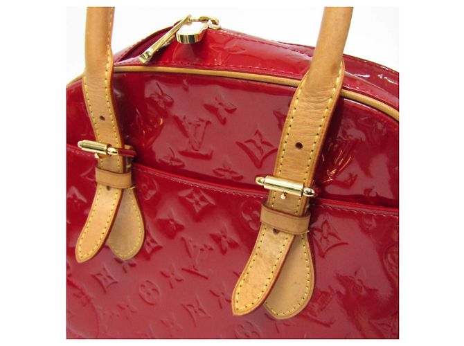Borsa Summit Drive in Monogram Vernis di Louis Vuitton Rosso - vista 13