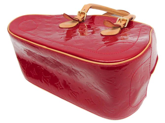 Borsa Summit Drive in Monogram Vernis di Louis Vuitton Rosso - vista 3