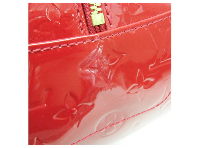 Borsa Summit Drive in Monogram Vernis di Louis Vuitton Rosso - vista 8