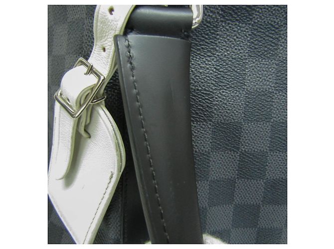 Borsa Boston N41140 in Damier Graphite di Louis Vuitton per uomo Marrone Nero - vista 12