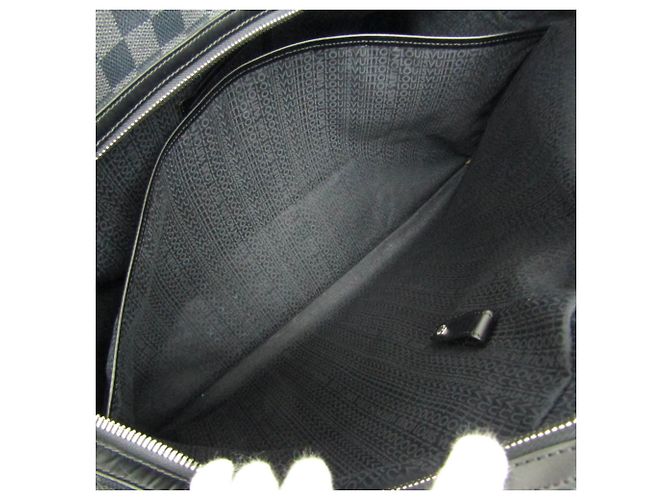 Borsa Boston N41140 in Damier Graphite di Louis Vuitton per uomo Marrone Nero - vista 17