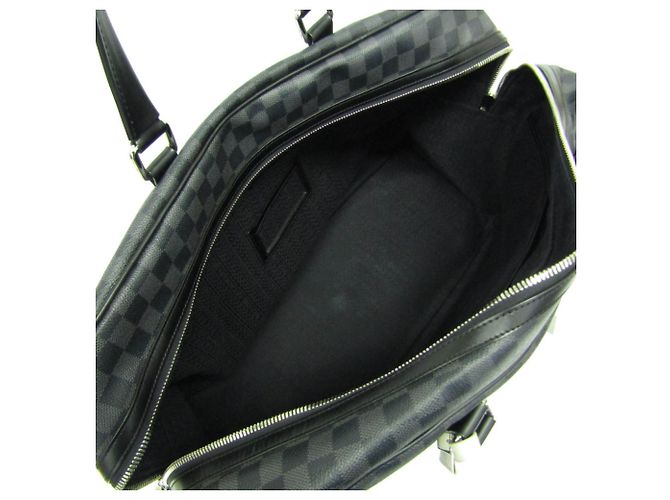 Borsa Boston N41140 in Damier Graphite di Louis Vuitton per uomo Marrone Nero - vista 4