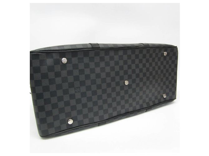 Borsa Boston N41140 in Damier Graphite di Louis Vuitton per uomo Marrone Nero - vista 5