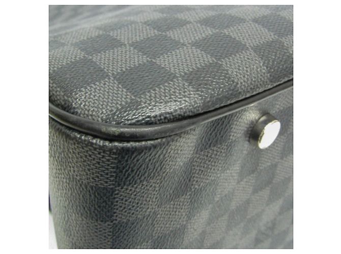 Borsa Boston N41140 in Damier Graphite di Louis Vuitton per uomo Marrone Nero - vista 6