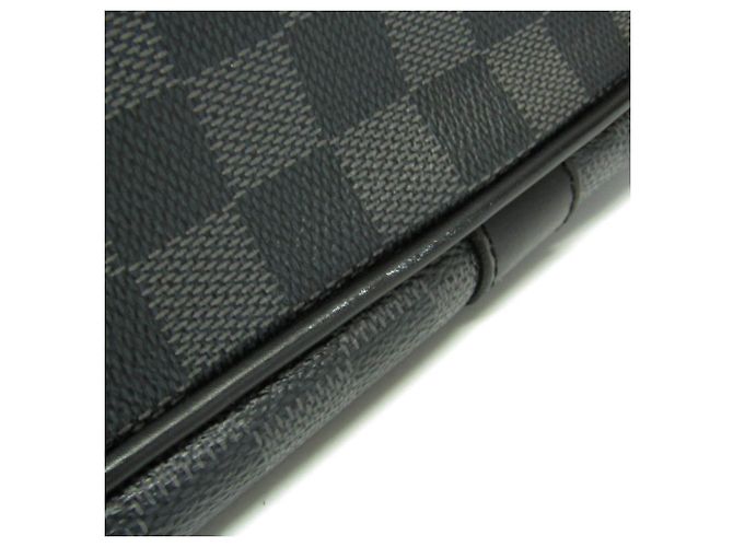 Borsa Boston N41140 in Damier Graphite di Louis Vuitton per uomo Marrone Nero - vista 7