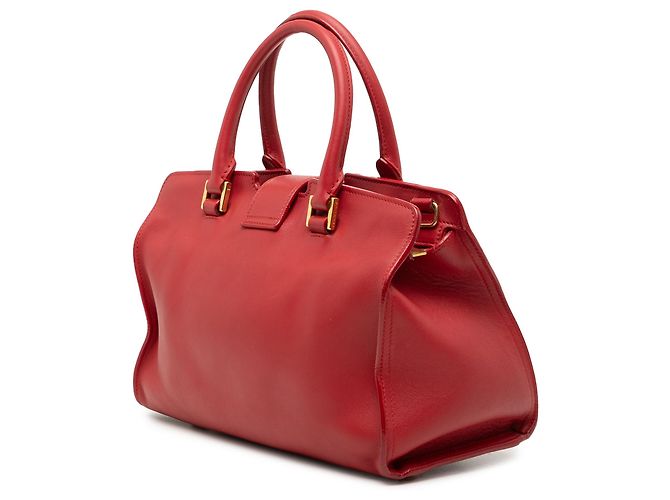 Borsa tote Downtown in pelle rossa baby Monogram Saint Laurent Rosso - vista 2