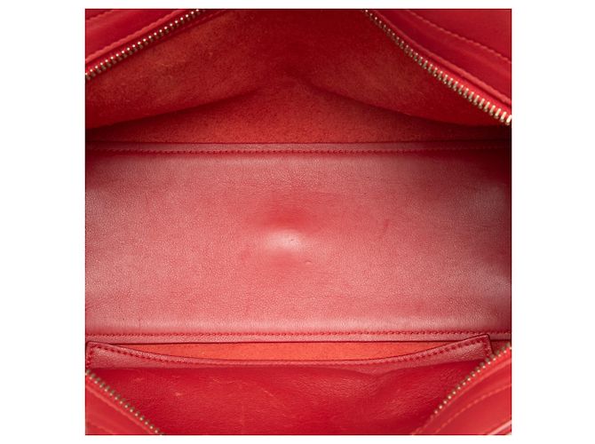 Borsa tote Downtown in pelle rossa baby Monogram Saint Laurent Rosso - vista 4
