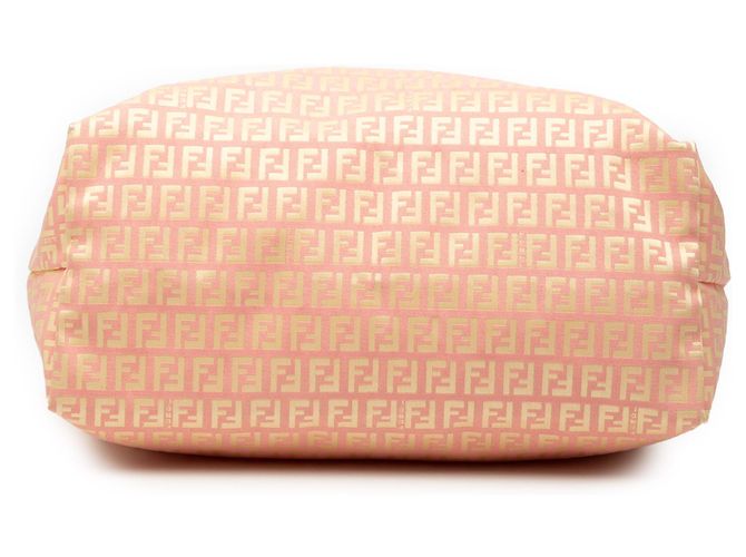 Fendi Pink Medium Zucchino Canvas Roll Tote - Ansicht 3