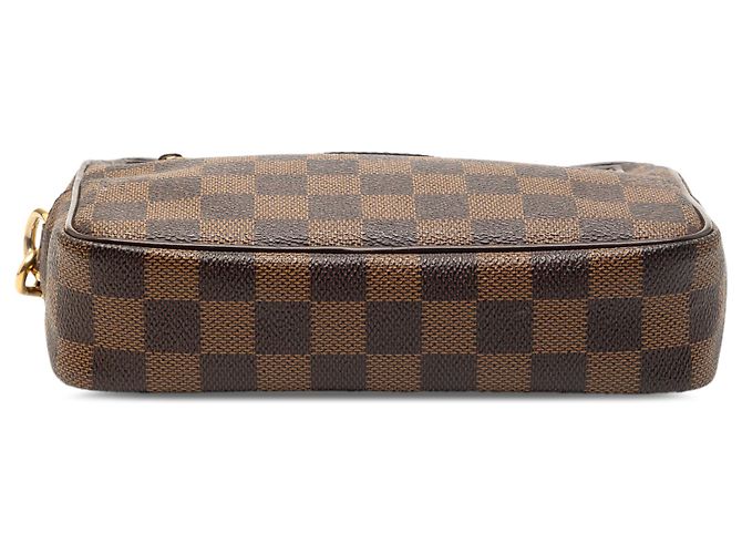 Pochette Billets Macao Damier Ebene Marrone Louis Vuitton - vista 3