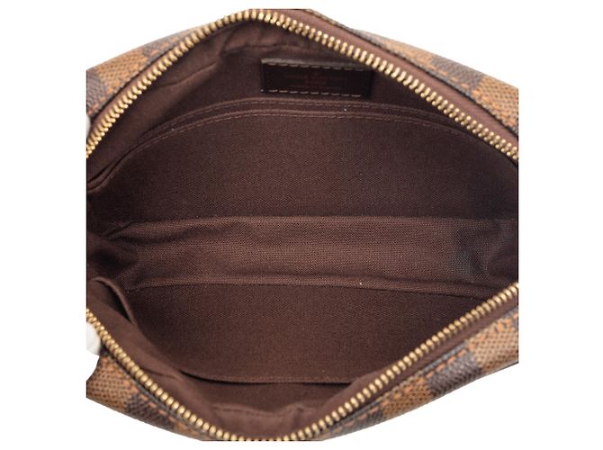 Pochette Billets Macao Damier Ebene Marrone Louis Vuitton - vista 4