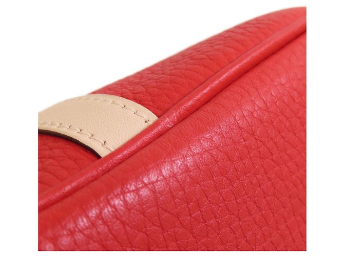 Borsa Hermès Picotin Lock Casaque MM Rosso Beige - vista 13
