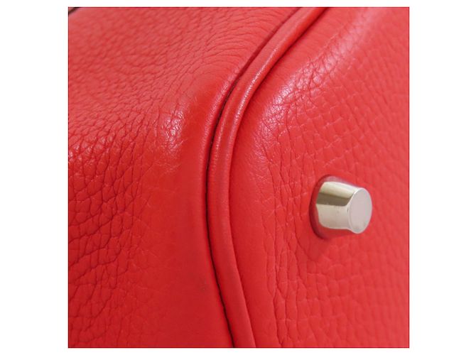 Borsa Hermès Picotin Lock Casaque MM Rosso Beige - vista 18