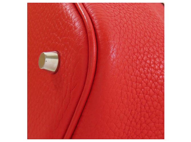 Borsa Hermès Picotin Lock Casaque MM Rosso Beige - vista 19