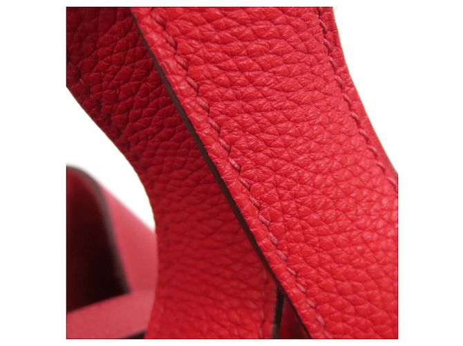 Borsa Picotin Lock PM di Hermès Rosso - vista 15