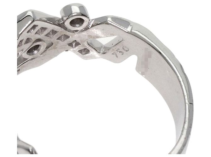 Timeless Chanel Barock-Diamantring aus 18K Weißgold Golden - Ansicht 5