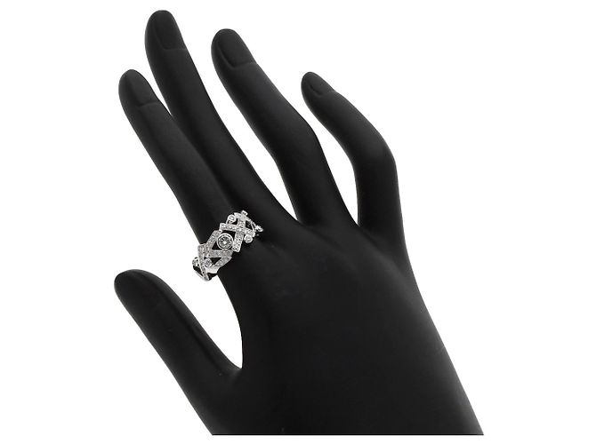 Timeless Chanel Barock-Diamantring aus 18K Weißgold Golden - Ansicht 7
