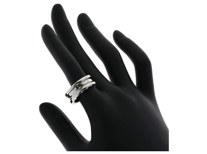 Bulgari Anello Bvlgari B-zero1 2-Band in oro bianco 18K D'oro - vista 5