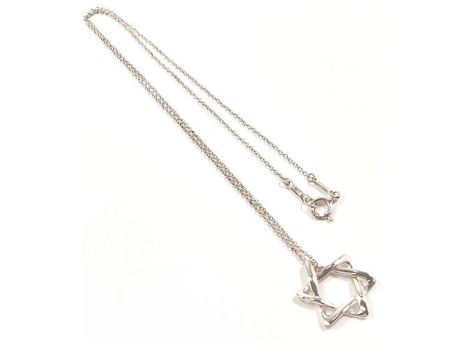 Colar Estrela de Davi Elsa Peretti da Tiffany & Co. Prata - vista 3