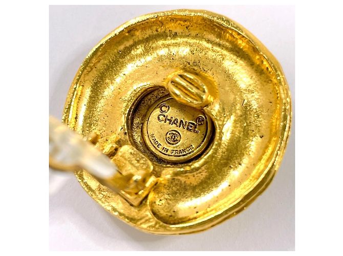 Vintage Gold Clip Ohrringe von Chanel Golden - Ansicht 4
