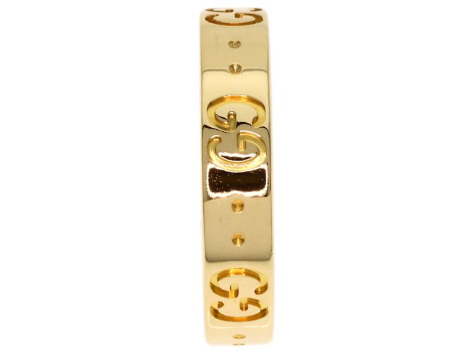 Anello Band Gucci Icon #12 in oro giallo 18K - vista 3