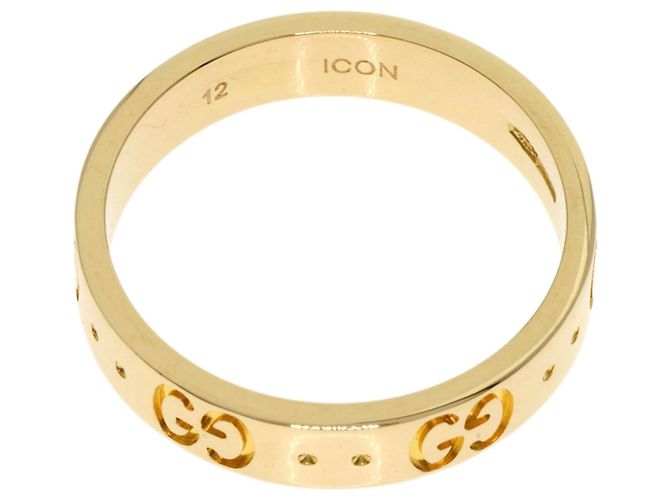 Anello Band Gucci Icon #12 in oro giallo 18K - vista 4
