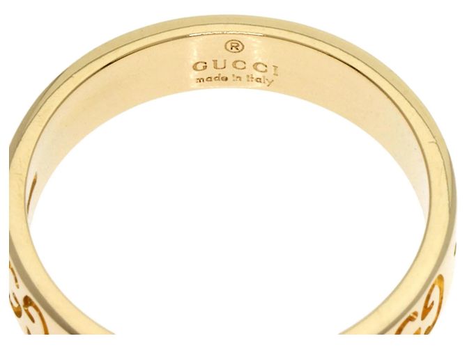 Anello Band Gucci Icon #12 in oro giallo 18K - vista 5