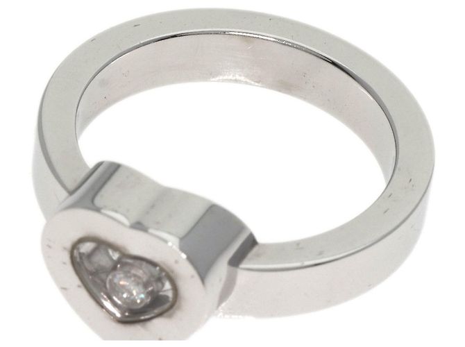 Anel Coração Happy Diamonds Chopard em Ouro Branco 18K - vista 10
