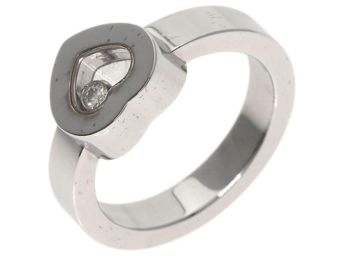 Anel Coração Happy Diamonds Chopard em Ouro Branco 18K - vista 2