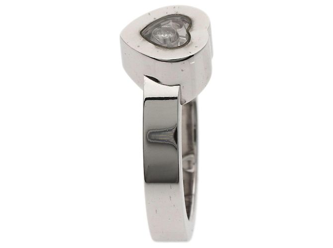 Anel Coração Happy Diamonds Chopard em Ouro Branco 18K - vista 3