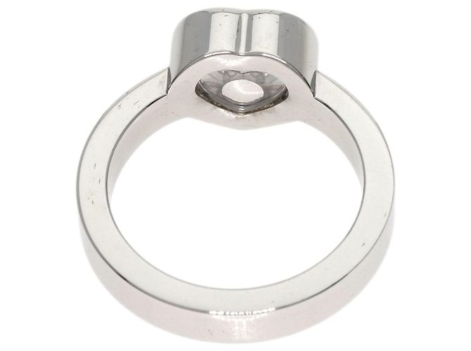 Anel Coração Happy Diamonds Chopard em Ouro Branco 18K - vista 4