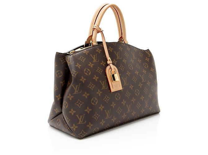 Borsa Grand Palais in tela Monogram Louis Vuitton Marrone - vista 2