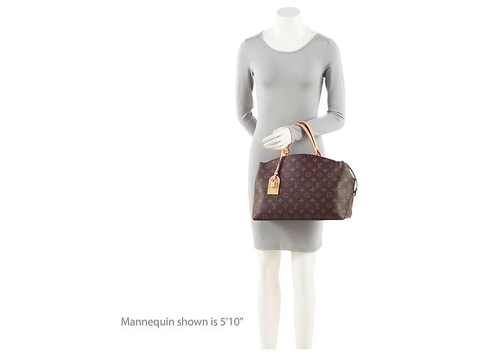 Borsa Grand Palais in tela Monogram Louis Vuitton Marrone - vista 5